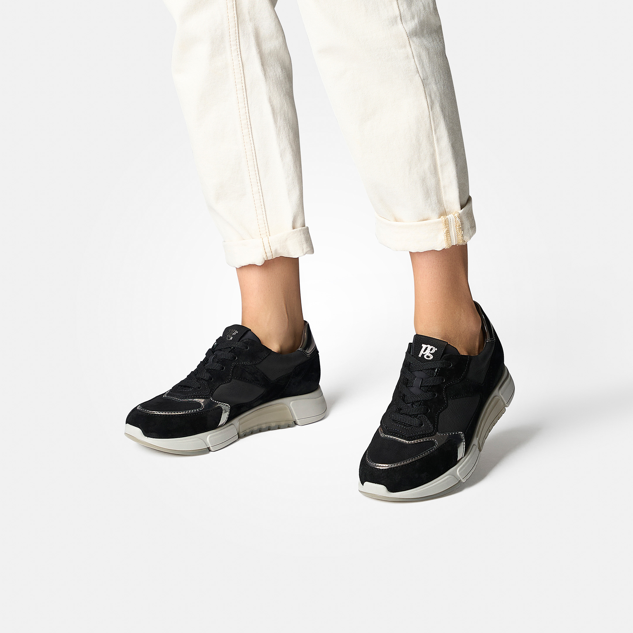 Paul green black sneakers sales